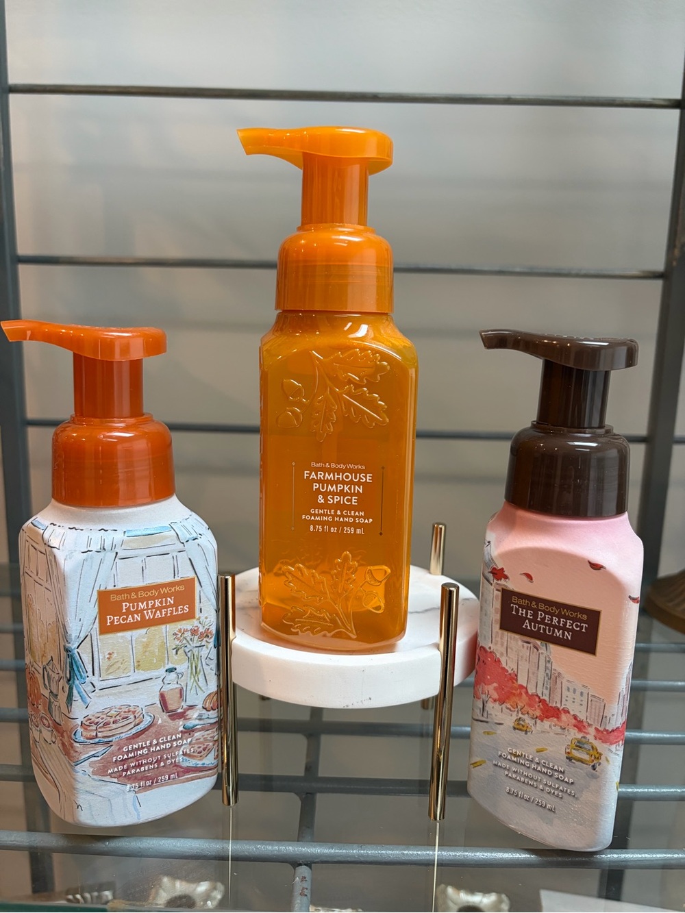 Bath & Body Works Pumpkin Foaming Hand Soap Trio Fall 2026 NWT